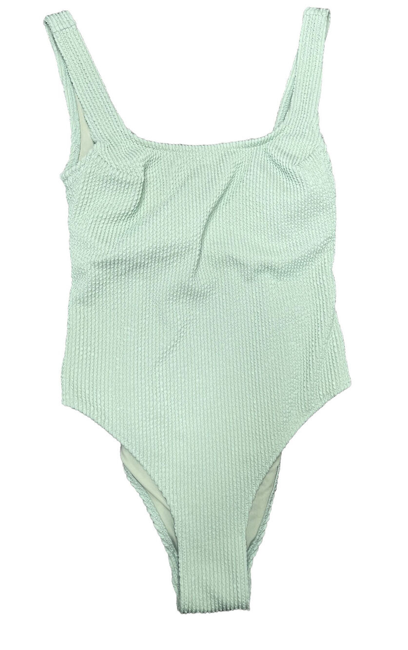 H&M Women’s Bathing Suit Size Xsmall One Piece Light Green Swimming Preloved